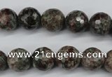 CGG04 15.5 inches 12mm faceted round ghost gemstone beads wholesale