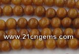 CGJ301 15.5 inches 6mm round goldstone jade beads wholesale