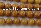 CGJ302 15.5 inches 8mm round goldstone jade beads wholesale