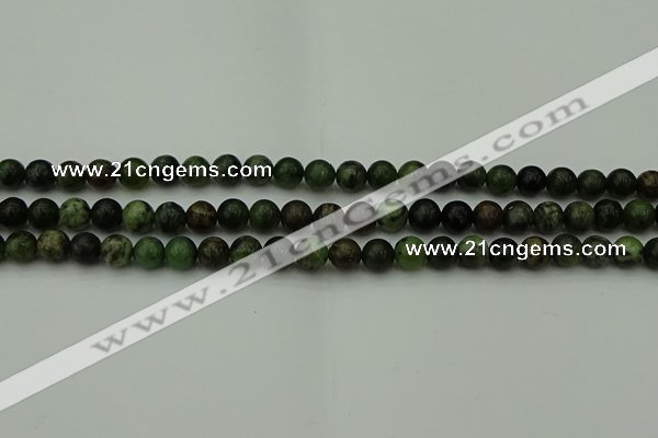 CGJ401 15.5 inches 6mm round green jade beads wholesale