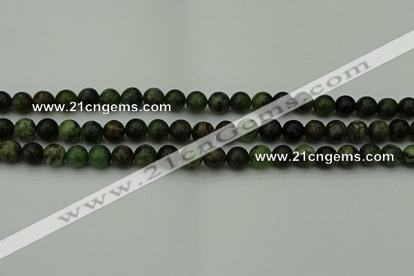 CGJ402 15.5 inches 8mm round green jade beads wholesale