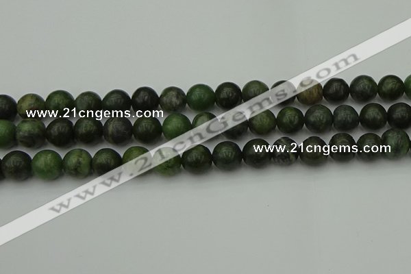 CGJ403 15.5 inches 10mm round green jade beads wholesale