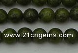 CGJ451 15.5 inches 6mm round green jasper beads wholesale