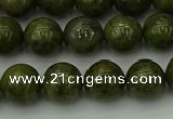 CGJ453 15.5 inches 10mm round green jasper beads wholesale