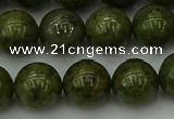 CGJ454 15.5 inches 12mm round green jasper beads wholesale