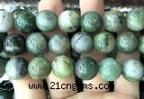 CGJ526 15 inches 14mm round Xinjiang green jade beads wholesale