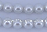 CGL02 10PCS 16 inches 6mm round dyed glass pearl beads wholesale