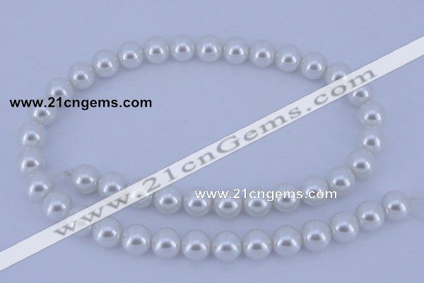 CGL10 2PCS 16 inches 25mm round dyed plastic pearl beads wholesale