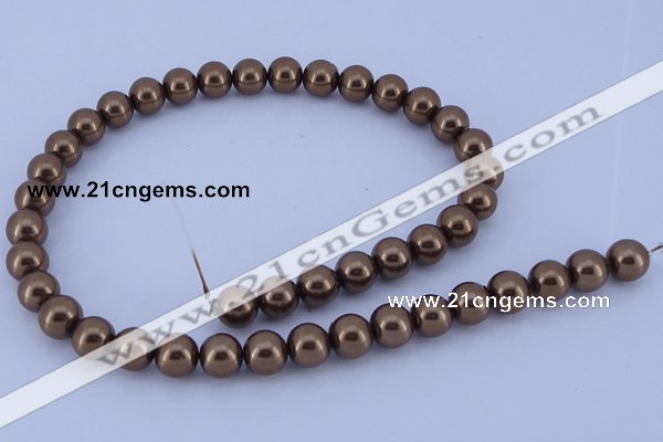 CGL111 2PCS 16 inches 25mm round dyed plastic pearl beads wholesale