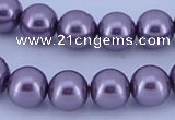 CGL148 5PCS 16 inches 16mm round dyed glass pearl beads wholesale