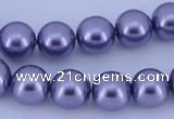CGL160 5PCS 16 inches 20mm round dyed plastic pearl beads wholesale