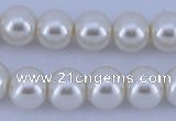 CGL19 5PCS 16 inches 18mm round dyed plastic pearl beads wholesale