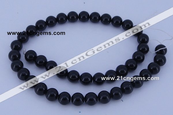 CGL282 10PCS 16 inches 4mm round dyed glass pearl beads wholesale