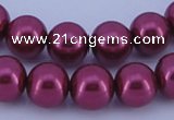 CGL321 2PCS 16 inches 25mm round dyed plastic pearl beads wholesale