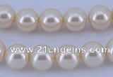 CGL36 5PCS 16 inches 12mm round dyed glass pearl beads wholesale