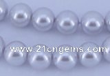 CGL73 10PCS 16 inches 6mm round dyed glass pearl beads wholesale