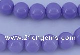 CGL800 10PCS 16 inches 4mm round heated glass pearl beads wholesale