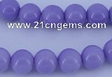 CGL802 10PCS 16 inches 8mm round heated glass pearl beads wholesale