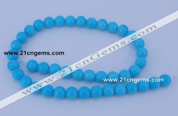 CGL825 10PCS 16 inches 6mm round heated glass pearl beads wholesale