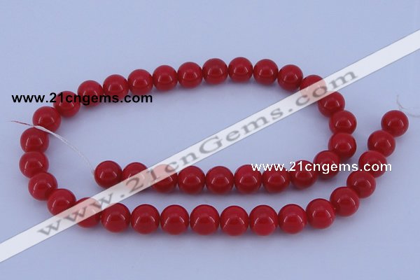 CGL850 10PCS 16 inches 8mm round heated glass pearl beads wholesale