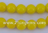CGL860 10PCS 16 inches 4mm round heated glass pearl beads wholesale