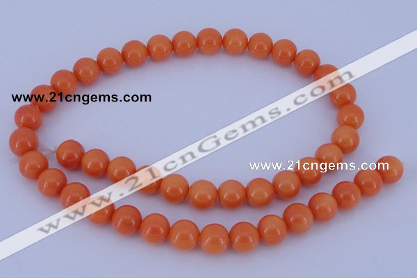 CGL866 10PCS 16 inches 4mm round heated glass pearl beads wholesale