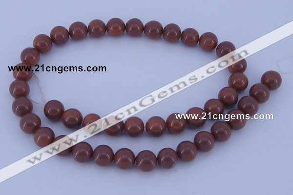 CGL884 10PCS 16 inches 4mm round heated glass pearl beads wholesale