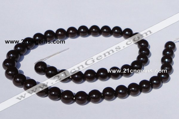 CGL896 10PCS 16 inches 4mm round heated glass pearl beads wholesale