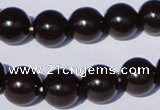 CGL897 10PCS 16 inches 6mm round heated glass pearl beads wholesale