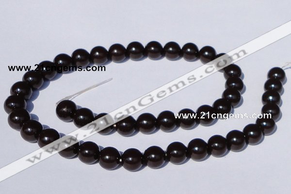 CGL899 5PCS 16 inches 10mm round heated glass pearl beads wholesale