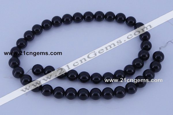 CGL902 10PCS 16 inches 4mm round heated glass pearl beads wholesale