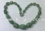 CGN129 22 inches 10*14mm - 20*30mm nuggets green aventurine necklaces