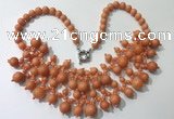 CGN558 19.5 inches stylish 4mm - 12mm candy jade beaded necklaces