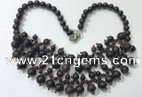 CGN564 19.5 inches stylish 4mm - 12mm candy jade beaded necklaces