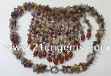 CGN830 20 inches stylish mixed gemstone statement necklaces