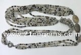 CGN850 30 inches trendy Montana agate long beaded necklaces