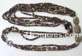 CGN853 30 inches trendy mookaite long beaded necklaces