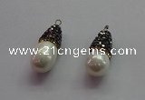 CGP1500 10*25mm teardrop pearl shell pendants wholesale