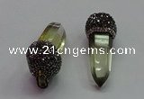 CGP1523 18*40mm - 22*45mm sticks citrine gemstone pendants