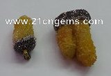 CGP1532 20*40mm - 30*50mm nuggets druzy quartz pendants