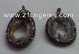 CGP1541 30*40mm - 40*50mm freeform druzy agate pendants