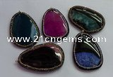 CGP1551 40*60mm - 45*70mm freeform agate pendants wholesale