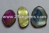 CGP1553 50*75mm - 58*100mm freeform agate pendants wholesale