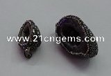 CGP1557 20*30mm - 30*45mm freeform druzy agate pendants