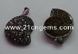 CGP1560 30*36mm - 35*45mm ammonite pendants wholesale