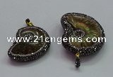 CGP1561 20*28mm - 25*35mm ammonite pendants wholesale