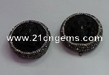 CGP1568 35mm carved black obsidian pendants wholesale