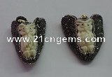 CGP1607 30*48mm - 35*50mm carved ox bone pendants wholesale