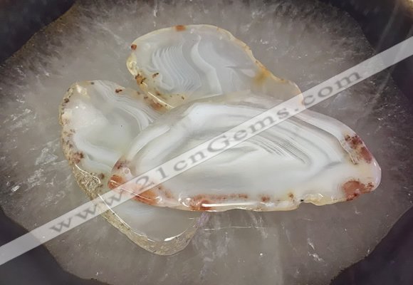 CGP2000 35*65mm - 65*100mm freeform agate slab pendants