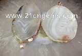 CGP2010 30*50mm - 50*80mm freeform agate slab pendants wholesale